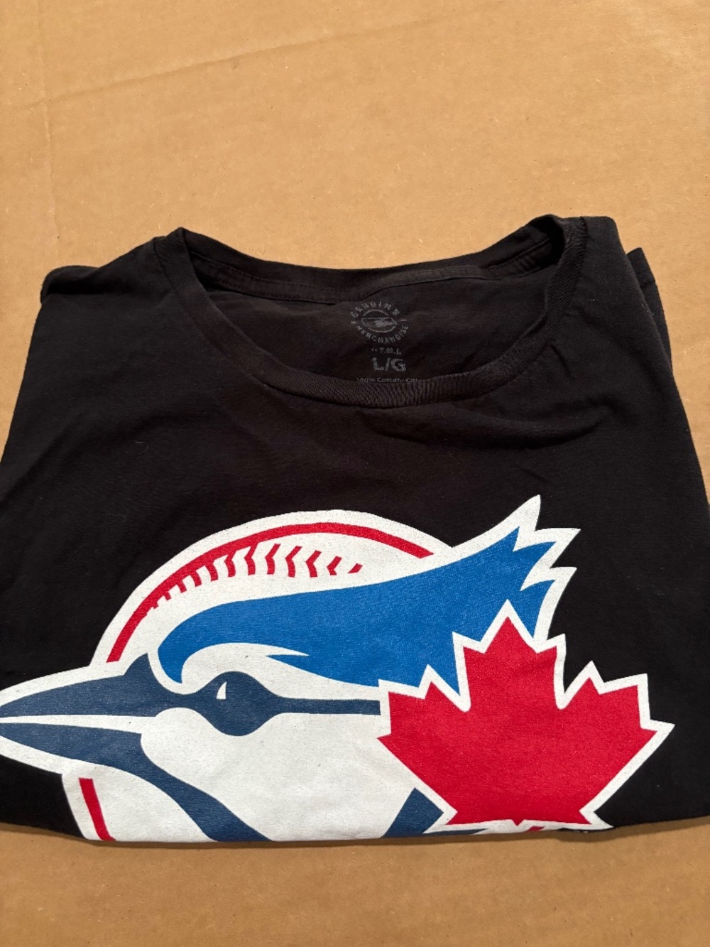 Toronto Blue Jays Women's Cropped Graphic Tee - Size Large